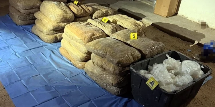 Decomisan media tonelada de metanfetamina en SLRC