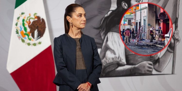 Pide Sheinbaum deslindar responsabilidades en el caso de incendio en tienda de Hermosillo