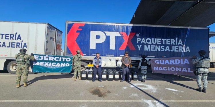 Cae tractocamión con droga en el Puesto Militar “Cucapah”, hay 2 detenidos