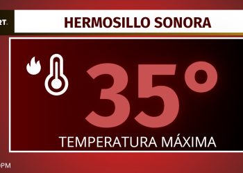 Hermosillo rompe récord de calor en el inicio del invierno; alcanza los 35 grados centígrados