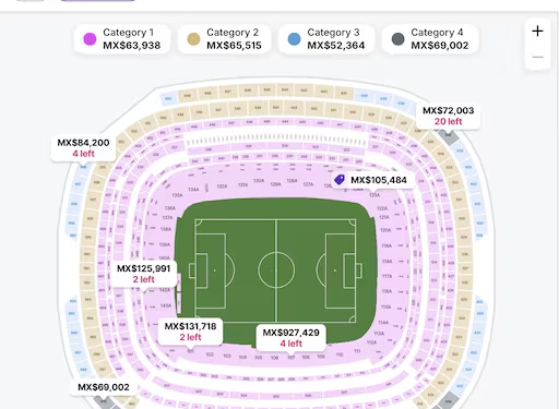 Precios de locura: Un boleto para la inauguración del Mundial entre México y Sudáfrica roza el millón de pesos