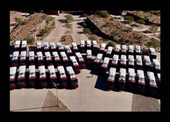 Renueva Gobierno flota vehicular del transporte urbano en Hermosillo y se mantiene la tarifa de 9 pesos