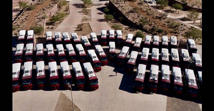 Renueva Gobierno flota vehicular del transporte urbano en Hermosillo y se mantiene la tarifa de 9 pesos