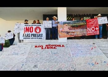 ¡Blindan su lucha! Habitantes del Río Sonora Tumban Iniciativa que Amarra el Plan Hídrico Estatal