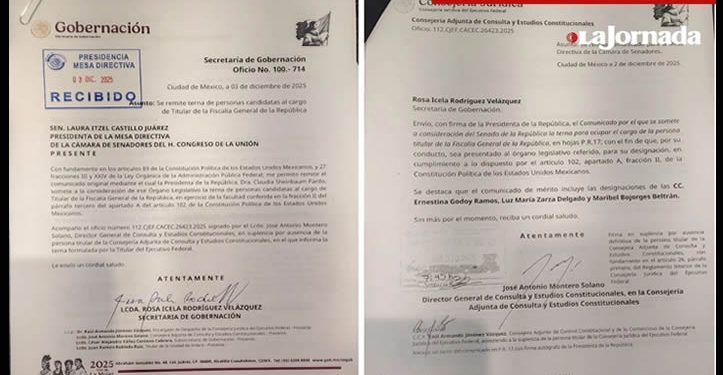 Godoy, Bojórquez y Zarza, la terna de Presidencia para la FGR