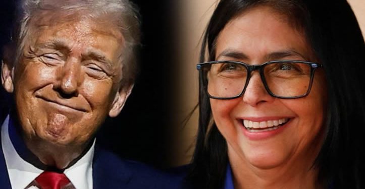 Trump habla con Delcy Rodríguez; dice que es una ‘persona fantástica’