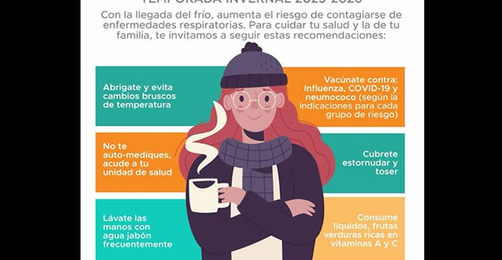 Emite Salud Pública Municipal recomendaciones para proteger a la población por el frente frío número 31