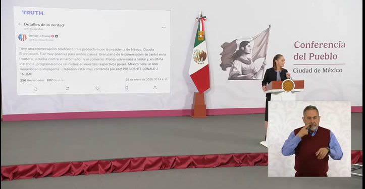 Trump califica de ‘productiva’ la llamada con Sheinbaum: “México tiene una líder maravillosa e inteligente”