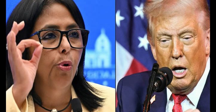 Delcy Rodríguez a Trump: “aquí hay una presidenta encargada pero un presidente rehén en EU”