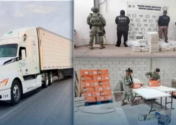 Cae trailero con 400 kilos de cocaína ocultos en filetes congelados