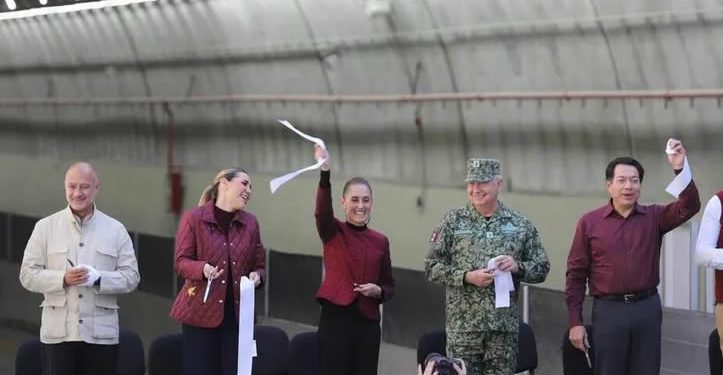 Sheinbaum inaugura primera etapa del viaducto elevado de Tijuana: “los puentes son mejores que los muros”