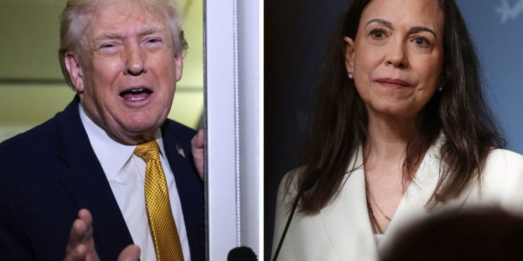 Trump retiró apoyo a Machado por aceptar Nobel de la Paz: Washington Post