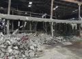 Llegan Peritos de la Fiscalía a Supermercado de Club Incendiado en Hermosillo