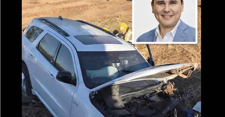 Adolfo Salazar Razo sufre accidente carretero cuando se dirigía a Cajeme