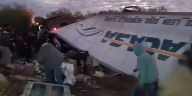 Volcadura de tráiler en Sonora desata rapiña de productos de limpieza