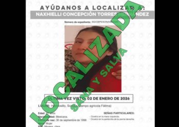 FGJES informa localización con vida de joven reportada como desaparecida