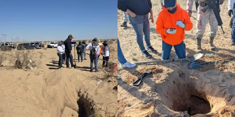 Hallan cuerpos de dos hombres en fosas clandestinas ubicadas en SLRC