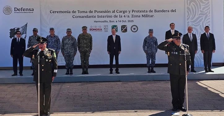 Hay nuevo Comandante General de la Cuarta Zona Militar con sede en Hermosillo