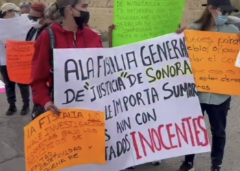 Miembros de colectivo bloquean acceso a juzgados del Cereso de Hermosillo; denuncian irregularidades en actuación de jueces y procesos