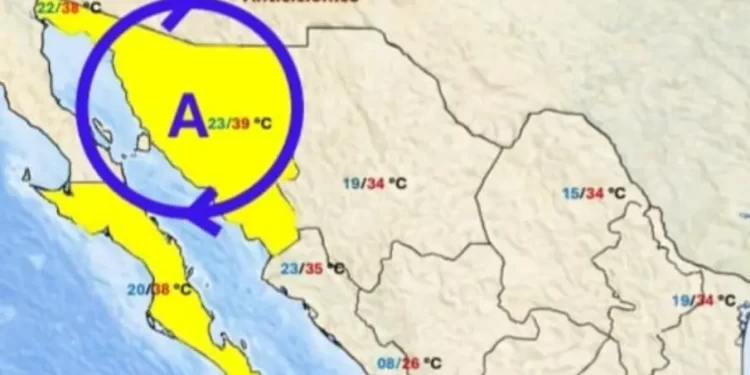 Alerta Amarilla en Baja California Sur y Sonora por temperaturas de hasta 40°C este 26 de marzo