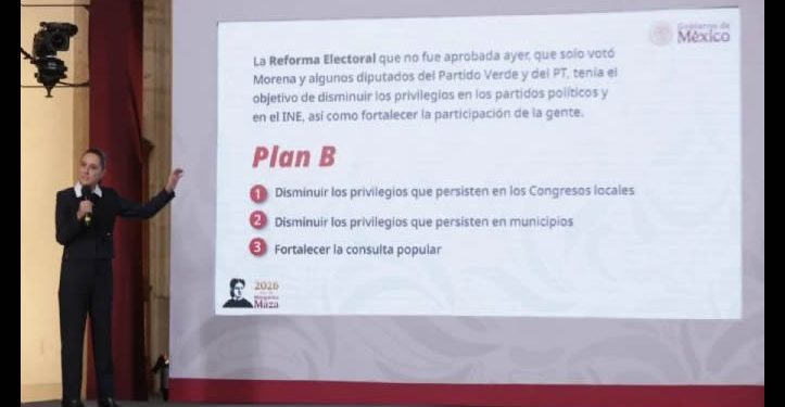 Sheinbaum presenta Plan B tras rechazo a la reforma electoral; va contra privilegios