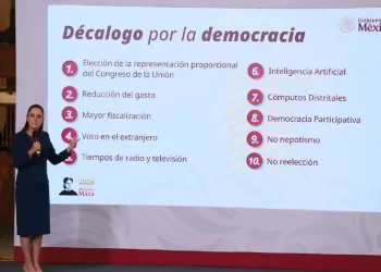 Sheinbaum presenta Decálogo por la democracia: “es una solicitud muy importante”