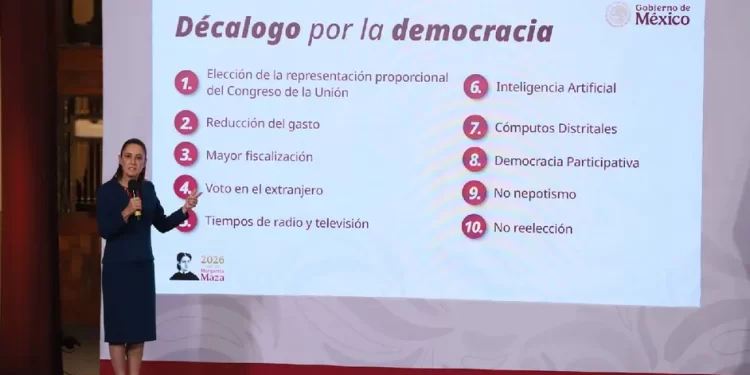 Sheinbaum presenta Decálogo por la democracia: “es una solicitud muy importante”