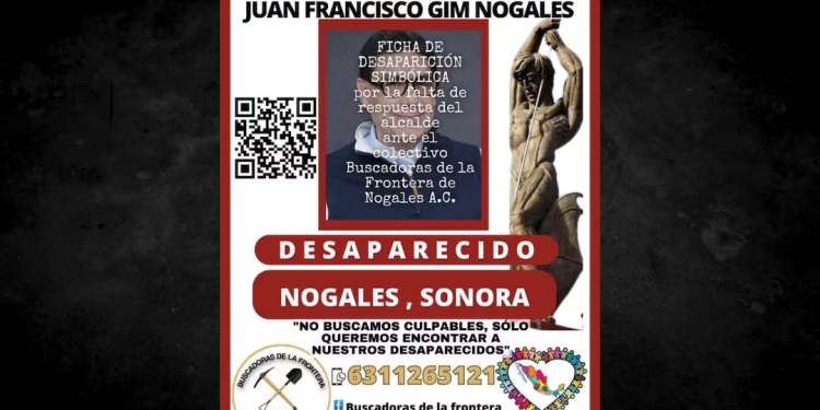 Buscadoras emiten ficha de búsqueda simbólica del alcalde de Nogales; denuncian silencio ante crisis de desaparecidos
