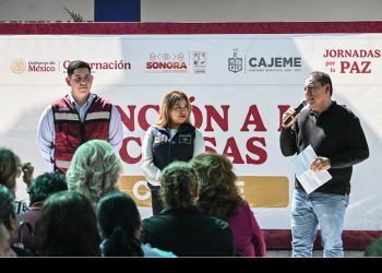 Acercan servicios de los tres niveles de gobierno a familias de Pueblo Yaqui