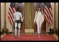 Melania Trump presenta robot humanoide en evento oficial en la Casa Blanca