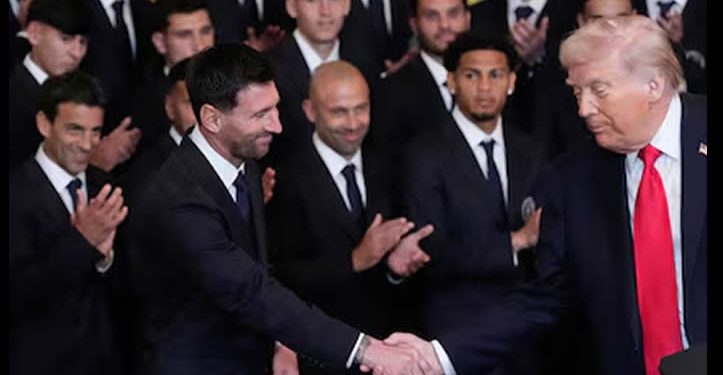Messi visita al fin la Casa Blanca