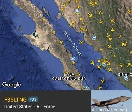 Detectaron radares avión de combate de EU sobre Sonora