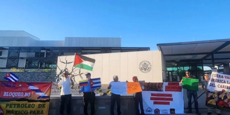 Protestan en Hermosillo, contra políticas migratorias restrictivas de EU