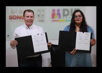 Firman DIF Sonora y CEDES convenio para brindar delfinoterapias a 300 menores con discapacidad