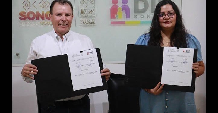 Firman DIF Sonora y CEDES convenio para brindar delfinoterapias a 300 menores con discapacidad