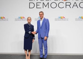 Sheinbaum se reúne con presidente de España: destaca la importancia de reconocer la Conquista y los pueblos originarios