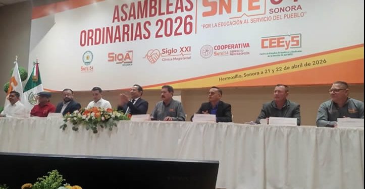 Magisterio sonorense cierra filas: Sección 54 del SNTE celebra con éxito su Asamblea Estatal Ordinaria 2026