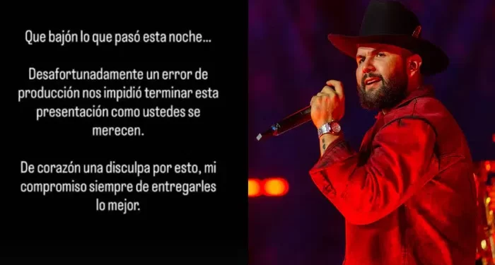 Carín León rompe el silencio tras falla en Supernova y culpa a la producción del evento