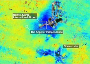 Nuevo satélite de la NASA revela que la Ciudad de México se hunde hasta 2 centímetros por mes