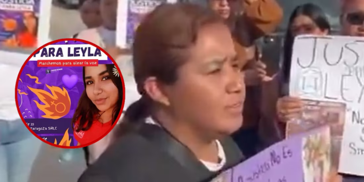 Realizan marcha exigiendo justicia por asesinato de Leyla Monserrat en SLRC