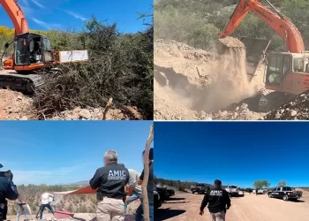 Clausuran enorme zona de extracción de oro en Baviácora, Sonora