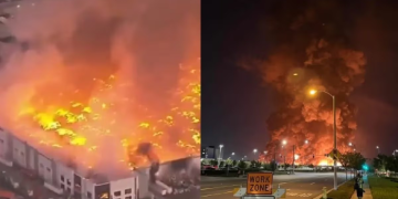 Empleado incendia almacén por tener bajo sueldo en California, Estados Unidos