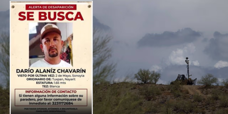 Familia busca a mexicano desaparecido en Sonoyta, Sonora, cerca de la frontera con Arizona