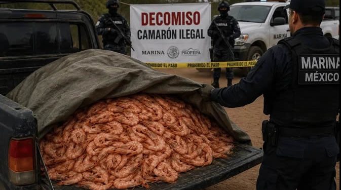 Ingreso ilegal de camarón de Ecuador hunde la acuacultura de México