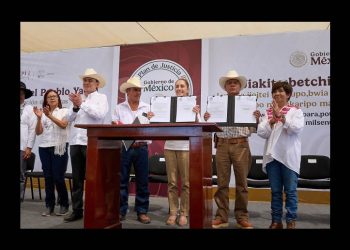 Restituye Gobierno Federal 239 hectáreas al pueblo Yaqui