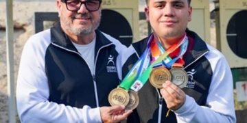 Estudiante de la UES obtiene cuatro medallas en tiro deportivo durante Olimpiada Nacional
