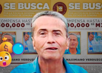 Fiscalía de Sonora ofrece recompensa de 500 mil pesos por Jesús Maximiano Verduzco