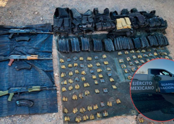 Aseguran rifles de alto calibre y recuperan camioneta robada en EEUU tras operativo conjunto en Altar, Sonora