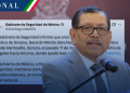 México confirma detención de Gerardo Mérida Sánchez en EE. UU.; cruzó por la frontera de Sonora