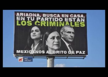 Cuelgan espectaculares y bloquean carreteras previo a la marcha de Morena contra Maru Campos
